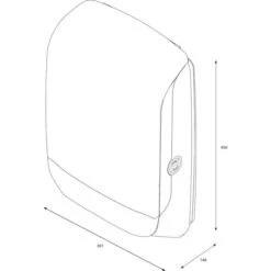 Katrin Handtuchspender Inclusive M, 90168, Kunststoff, Für 600 Falthandtücher, Weiß -Angebote HausGlanz Store b72fcb7262c49238a3b5ed2f76a39ca9ee994fd2 handtuchspender katrin inclusive m 90168