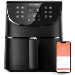 Cosori Fritteuse Smart WiFi XXL, CS158-AF-RXB, 1700 W, Heißluftfritteuse, Mit App, Für 5,5 Liter