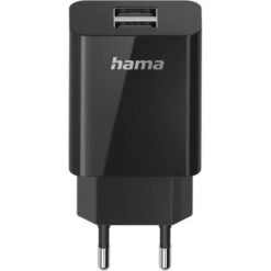 Hama USB-Ladegerät 200014, 10,5W, 2,1A, Schwarz, 2x USB A, 2 Port