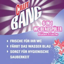 Cillit-Bang WC-Duftspüler Blue Wave 6 Blüten, Frische, Im Korb -Angebote HausGlanz Store baf2123ab12b7097875e7694730b69d5e7d403a4 wc duftspueler cillit bang blue wave 6 blueten