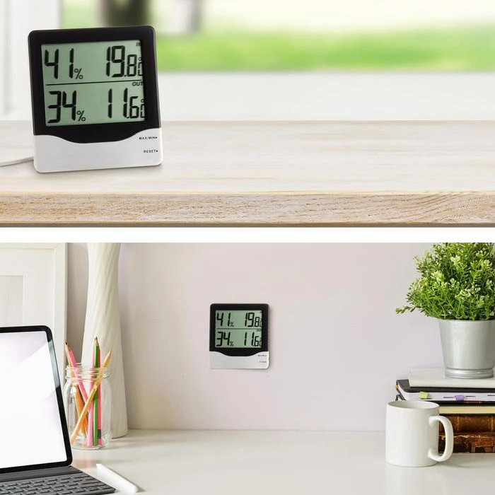 TFA Thermo-Hygrometer 30.5013 Innen / Außen, Digital, Mit Kabelfühler 2 TFA Thermo-Hygrometer 30.5013 Innen / Außen, Digital, Mit Kabelfühler – Bild 2