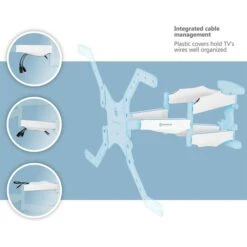 Onkron TV-Wandhalterung M5L-WHT, Weiß, Scherenarm, Neigbar, Schwenkbar, 32-70 Zoll -Angebote HausGlanz Store bd12ba23bd483690c7b3cd638270429eb3838f62 tv wandhalterung onkron m5l wht weiss