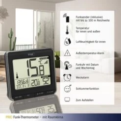TFA Thermometer 30.3069.01 Prio, Innen/außen, Digital, Mit Hygrometer, Inkl. Funk-Sensor -Angebote HausGlanz Store bdacb7e1e88a0bcde045474bdbcebb8016e11cb4 thermo hygrometer tfa 30.3069.01 prio funk