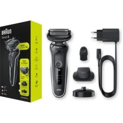 Braun Elektrorasierer Series 5 50-W4200cs, Weiß, Wet & Dry, Mit EasyClick-Präzisionstrimmer -Angebote HausGlanz Store c4368b5a32af4c5da06bd3e2af3d34a22d9eaba6 elektrorasierer braun series 5 50 w4200cs weiss