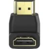 Hama HDMI-Adapter 205165, 90 Grad Gewinkelt, HDMI A Buchse / HDMI A Stecker, Nach Unten