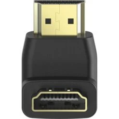 Hama HDMI-Adapter 205165, 90 Grad Gewinkelt, HDMI A Buchse / HDMI A Stecker, Nach Unten
