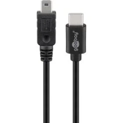 Goobay USB-Kabel 67989, USB 2.0, 0,5 M, Anschlusskabel, C Stecker / Mini-B Stecker 5pin