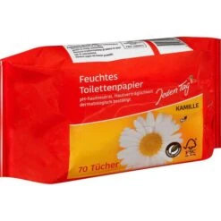 JedenTag Toilettenpapier Kamille, Feuchte Toilettentücher, 70 Tücher -Angebote HausGlanz Store c49eef126f07e78615d527b10d962f34d0cd7f23 toilettenpapier jedentag kamille