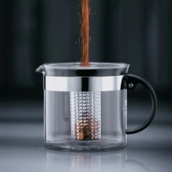 Bodum Tee-Kanne Bistro Nouveau 1875-01 Glas, Mit Kunststoff-Sieb, Schwarz, 1,0 L -Angebote HausGlanz Store c585cac07d8b85273a1ece62b23f2fb4b8652944 tee kanne bodum bistro nouveau 1875 01 glas