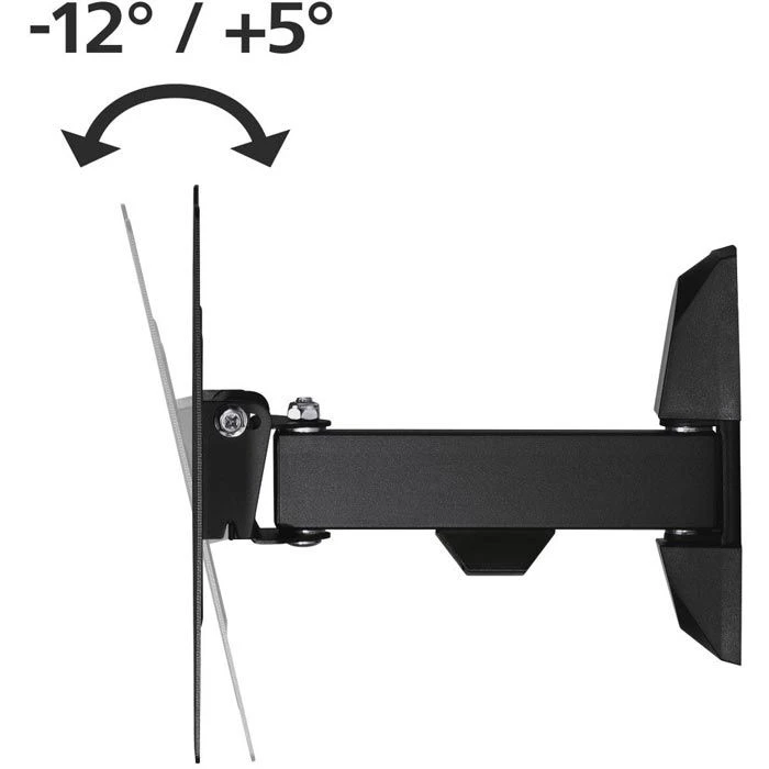 Hama TV-Wandhalterung 118100 Fullmotion, Schwarz, Neigbar, Schwenkbar, 19-48 Zoll 2 Hama TV-Wandhalterung 118100 Fullmotion, Schwarz, Neigbar, Schwenkbar, 19-48 Zoll – Bild 2