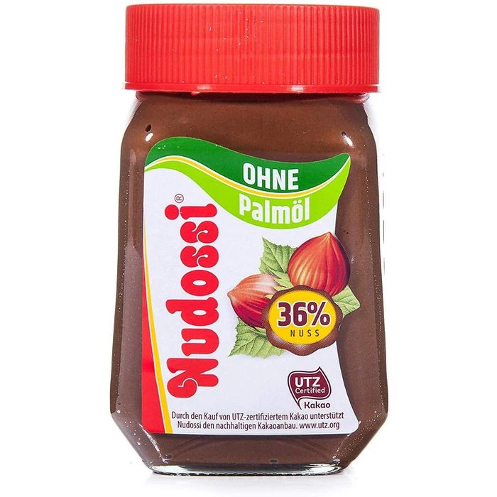 Brotaufstrich Nudossi Haselnuss-Nougat-Creme, Ohne Palmöl, 300g 1 Brotaufstrich Nudossi Haselnuss-Nougat-Creme, Ohne Palmöl, 300g