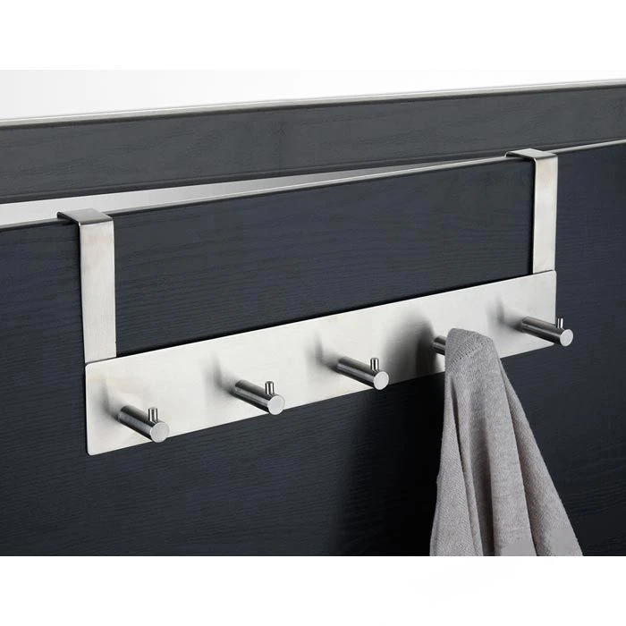 Alco Kleiderhaken 2840, Für Die Tür, Silber, Metall, 5 Haken 2 Alco Kleiderhaken 2840, Für Die Tür, Silber, Metall, 5 Haken – Bild 2