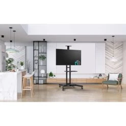 Onkron TV-Ständer TS1551-BLK, Schwarz, TV-Standfuß,32-65 Zoll, Mit Zwischenboden & Rollen -Angebote HausGlanz Store c930f6033be0e6f962995666d59ac831381ff11d tv staender onkron ts1551 blk schwarz