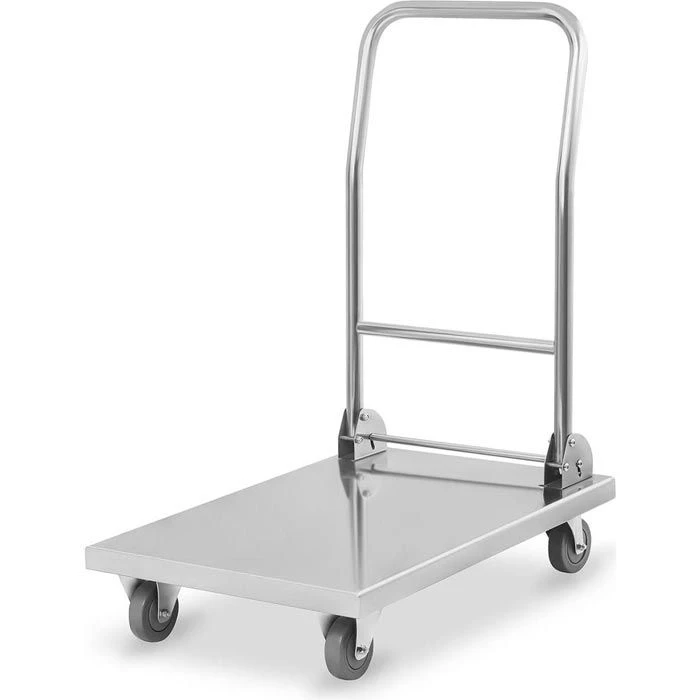 Royal-Catering Transportwagen RCFT-1.1, Edelstahl, Klappbar, 820 X 520mm, Tragkraft 400kg 1 Royal-Catering Transportwagen RCFT-1.1, Edelstahl, Klappbar, 820 X 520mm, Tragkraft 400kg