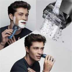 Braun Elektrorasierer Series 3 310BT Shave & Style, Für Herren, Wet & Dry, Mit Trimmer, Schwarz/blau -Angebote HausGlanz Store cac39d1f3672c783849953d2cfb14f512d2cc7ac elektrorasierer braun series 3 310bt shave und style