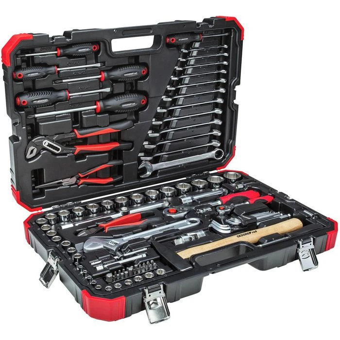 GEDORE-Red Werkzeugkoffer Steckschlüssel R46003100, 100-teilig, Im Kunststoff Klappkoffer, 1/4+1/2Zoll 1 GEDORE-Red Werkzeugkoffer Steckschlüssel R46003100, 100-teilig, Im Kunststoff Klappkoffer, 1/4+1/2Zoll