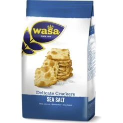 Wasa Cracker Delicate Crackers Sea Salt, Mit Meersalz, 180g