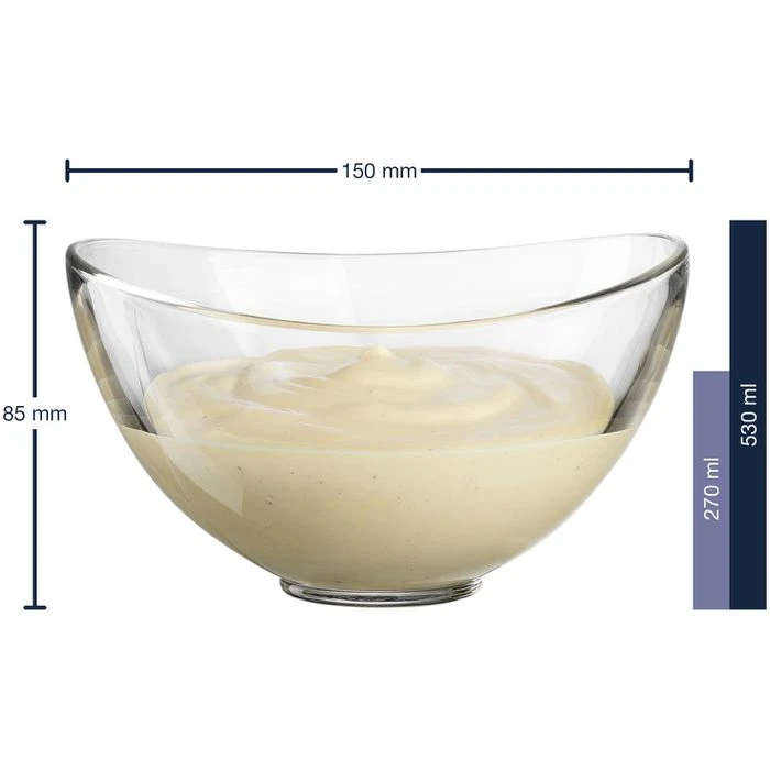 Leonardo Müslischale Loop 043362, 15cm, Glas, Transparent, Set, 6 Stück 2 Leonardo Müslischale Loop 043362, 15cm, Glas, Transparent, Set, 6 Stück – Bild 2