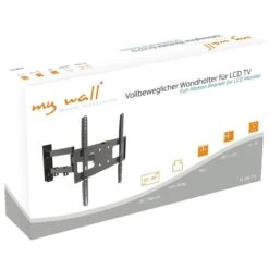 MyWall TV-Wandhalterung H26-1L, Schwarz, Neigbar, Schwenkbar, 32-55 Zoll -Angebote HausGlanz Store cc4d7e248cd60f46ff0e7470e5b73d96e684ab59 tv wandhalterung mywall h26 1l schwarz