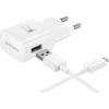 Samsung USB-Ladegerät EP-TA20E USB Charger, 2A, Weiß, 1x USB A,1-Port, Mit Micro-USB Kabel