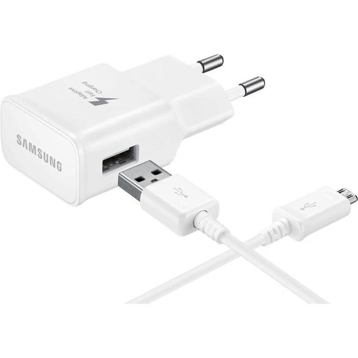 Samsung USB-Ladegerät EP-TA20E USB Charger, 2A, Weiß, 1x USB A,1-Port, Mit Micro-USB Kabel 1 Samsung USB-Ladegerät EP-TA20E USB Charger, 2A, Weiß, 1x USB A,1-Port, Mit Micro-USB Kabel