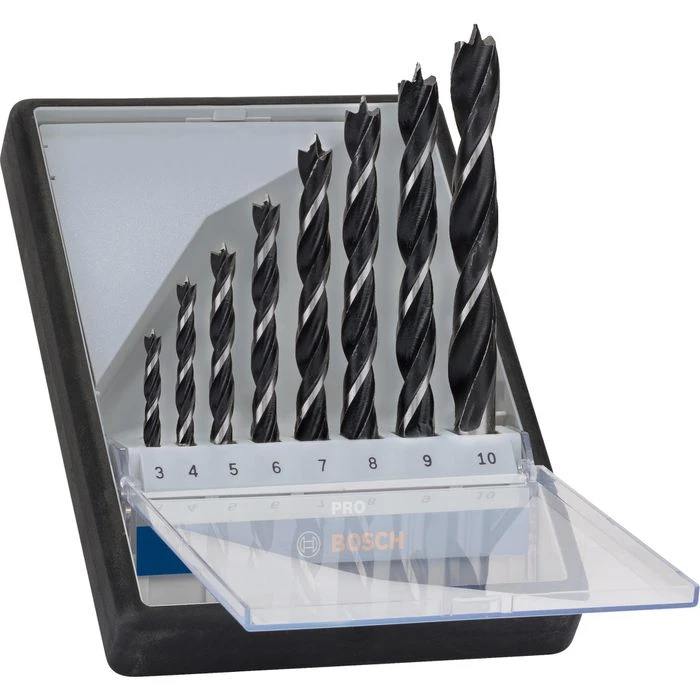 Bosch Bohrer Robust Line, 2607010533, Professional, 8-teiliges Set, 3-10mm, Holzbohrer 1 Bosch Bohrer Robust Line, 2607010533, Professional, 8-teiliges Set, 3-10mm, Holzbohrer