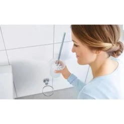Tesa WC-Bürste Loxx, Weiß / Chrom, Bürstenhalter Aus Glas, Zur Wandmontage -Angebote HausGlanz Store cd7aec28f3eb1ac3c9d979d895d8c66312e0abe6 wc buerste tesa loxx weiss chrom