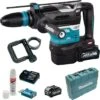 Makita Bohrhammer HR005GM202 XGT, SDS Max, 40V/4Ah, Mit 2 Akkus, Lader, Koffer & Bluetooth
