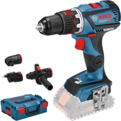 Bosch Akku-Bohrschrauber GSR 18V-60 FC, 18V, Mit Koffer Und 4 Aufsätzen + GRATIS Prämie