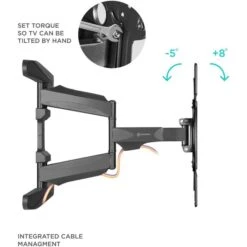 Onkron TV-Wandhalterung M15-BLK, Schwarz, Scherenarm, Neigbar, Schwenkbar, 32-60 Zoll -Angebote HausGlanz Store d0a61e5b1fb00bbf8b01dd03453f23ff1a8dff53 tv wandhalterung onkron m15 blk schwarz