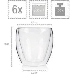 Sänger Kaffeegläser Cafe 208690, Doppelwandig, 250ml, 6 Stück -Angebote HausGlanz Store d131744f62558d74b2c09ed652db01a7d3698938 kaffeeglaeser saenger cafe 208690