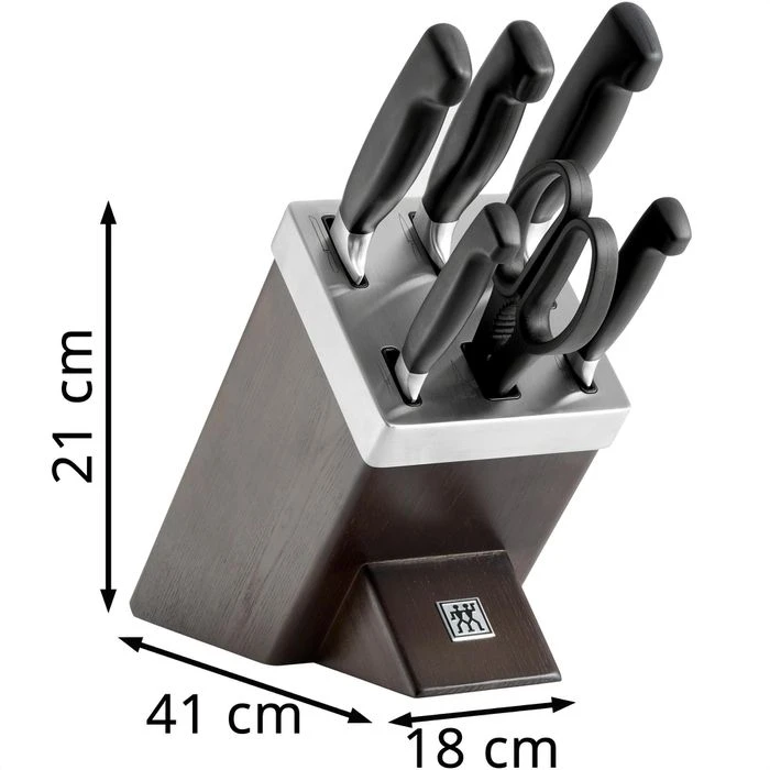Zwilling Messerblock Four Star 35145-000, Esche Braun, Selbstschärfend, 7-teilig 7 Zwilling Messerblock Four Star 35145-000, Esche Braun, Selbstschärfend, 7-teilig – Bild 7