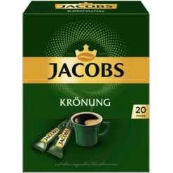 Jacobs Kaffee Krönung, Instant-Kaffee, Mild, 10 Portionssticks