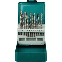 Makita Bohrer D-46202, 18-teiliges Set, Metall, Holz, Steinbohrer