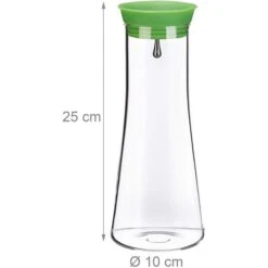 Relaxdays Karaffe 10023434 Zylindrisch, Mit Deckel, 1 Liter -Angebote HausGlanz Store d758cb10eac210910f852ba0fda142c603c33797 karaffe relaxdays 10023434 zylindrisch