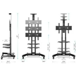 Onkron TV-Ständer TS1552-BLK, Schwarz, TV-Standfuß,32-65 Zoll, Mit Zwischenboden & Rollen -Angebote HausGlanz Store d78825d7ca3c41e7352d827232595d0da703f416 tv staender onkron ts1552 blk schwarz