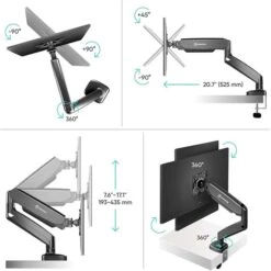 Onkron Monitorhalterung G50-B, Für VESA TFT, Tisch-Befestigung, Schwarz 11 Onkron Monitorhalterung G50-B, Für VESA TFT, Tisch-Befestigung, Schwarz -Angebote HausGlanz Store d902e37a1a547d7fcc94e78144891feb52c976f7 monitorhalterung onkron g50 b
