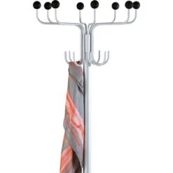 Kerkmann Garderobenständer Rondo, 6082, Mit 16 Haken, Metall, Alusilber / Schwarz -Angebote HausGlanz Store d93d715b159a7fa013fc8cffb7a79a58128a2fa1 garderobenstaender kerkmann rondo 6082