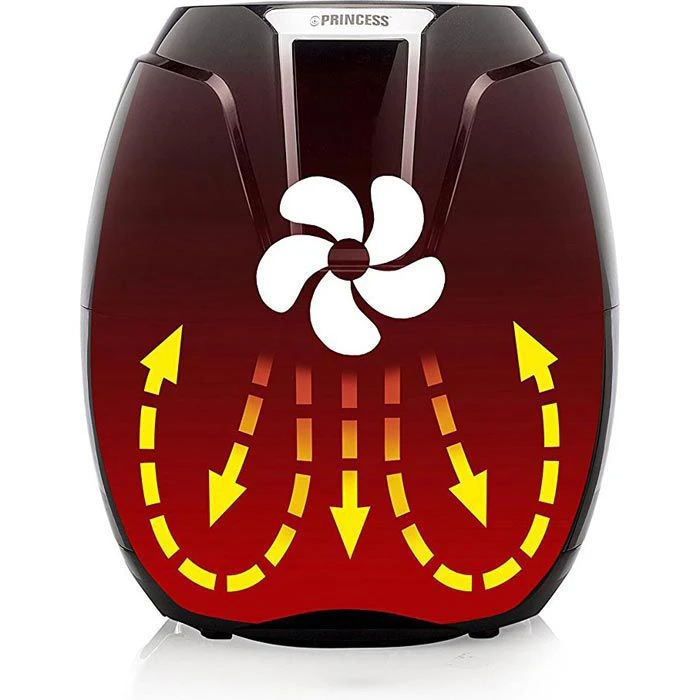 Princess Fritteuse XL 182021 Heißluftfritteuse, 1400 Watt, Ohne Öl, Für 3,2 Liter 5 Princess Fritteuse XL 182021 Heißluftfritteuse, 1400 Watt, Ohne Öl, Für 3,2 Liter – Bild 5