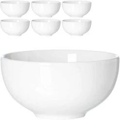 Ritzenhoff&Breker Müslischale Skagen, Porzellan, Weiß, 15cm, Set, 6 Stück