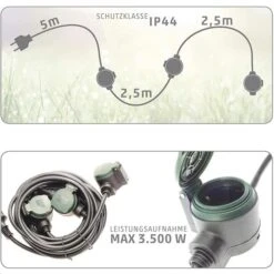 REV Strom-Verlängerungskabel Supraflex, 10m, 3 X Schutzkontakt, Außen, Schwarz 8 REV Strom-Verlängerungskabel Supraflex, 10m, 3 X Schutzkontakt, Außen, Schwarz -Angebote HausGlanz Store de95912950cc372ed9ea733f1ea7e90576bf9131 strom verlaengerungskabel rev ritter supraflex