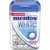 Mentos Kaugummis Always White Peppermint, 100 Dragees