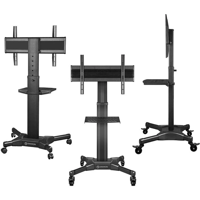 Onkron TV-Ständer TS2551-BLK, Schwarz, TV-Standfuß,32-55 Zoll, Mit Zwischenboden & Rollen 3 Onkron TV-Ständer TS2551-BLK, Schwarz, TV-Standfuß,32-55 Zoll, Mit Zwischenboden & Rollen – Bild 3