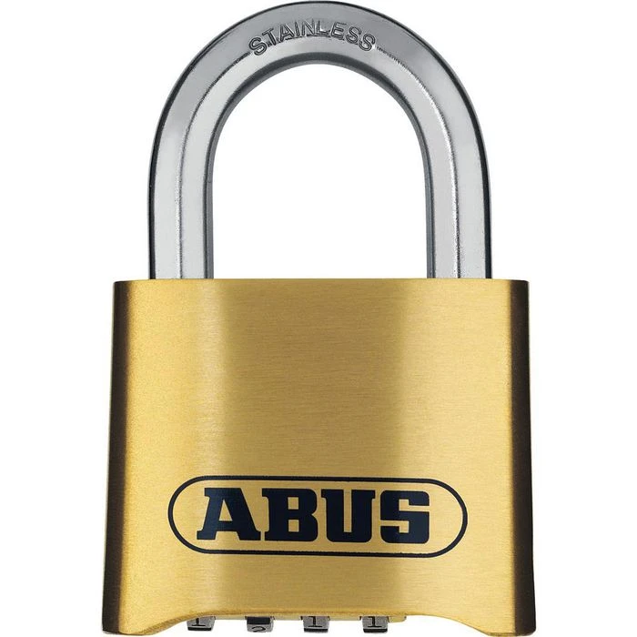 Abus Vorhängeschloss Marine 180IB/50, 52mm, 4-fach Zahlenschloss, Seetauglich, Level 5 Messing 1 Abus Vorhängeschloss Marine 180IB/50, 52mm, 4-fach Zahlenschloss, Seetauglich, Level 5 Messing