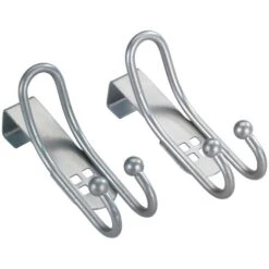 Wenko Kleiderhaken 22697100, Für Die Tür, Silber, Metall, 2 Haken, 2 Stück -Angebote HausGlanz Store e521e2358a52a8cfd16f831441dcba636f07cf9f kleiderhaken wenko 22697100