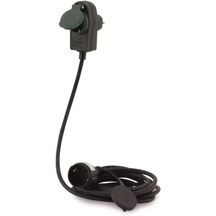 REV Strom-Verlängerungskabel Powersplit, 10m, Schutzkontakt, Außen, Schwarz 1 REV Strom-Verlängerungskabel Powersplit, 10m, Schutzkontakt, Außen, Schwarz