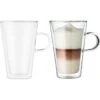 Bodum Kaffeegläser Canteen 10326-10, Doppelwandig, Mit Henkel, 400ml, 2 Stück