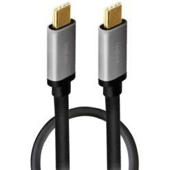 LogiLink USB-Kabel CUA0107 USB-C 3.1, 1 M, Anschlusskabel, C Stecker / C Stecker