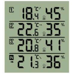 Bresser Thermo-Hygrometer Temeo Hygro Quadro, Für Innen Und Außen, Inkl. 3 Funk-Sensoren -Angebote HausGlanz Store ea57c8b26fc0baab24565885aafe528ab0c358b1 thermo hygrometer bresser temeo hygro quadro funk