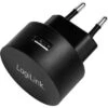 LogiLink USB-Ladegerät PA0217, 10,5W, 2,1A, Schwarz, 1x USB A, 1 Port